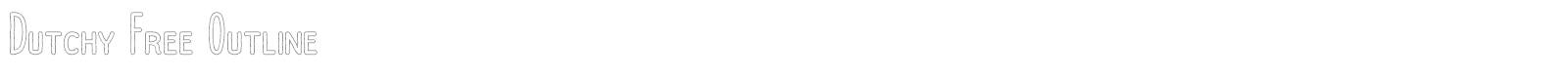 Dutchy font preview